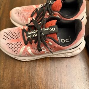 On Running Shoes in Red and Black